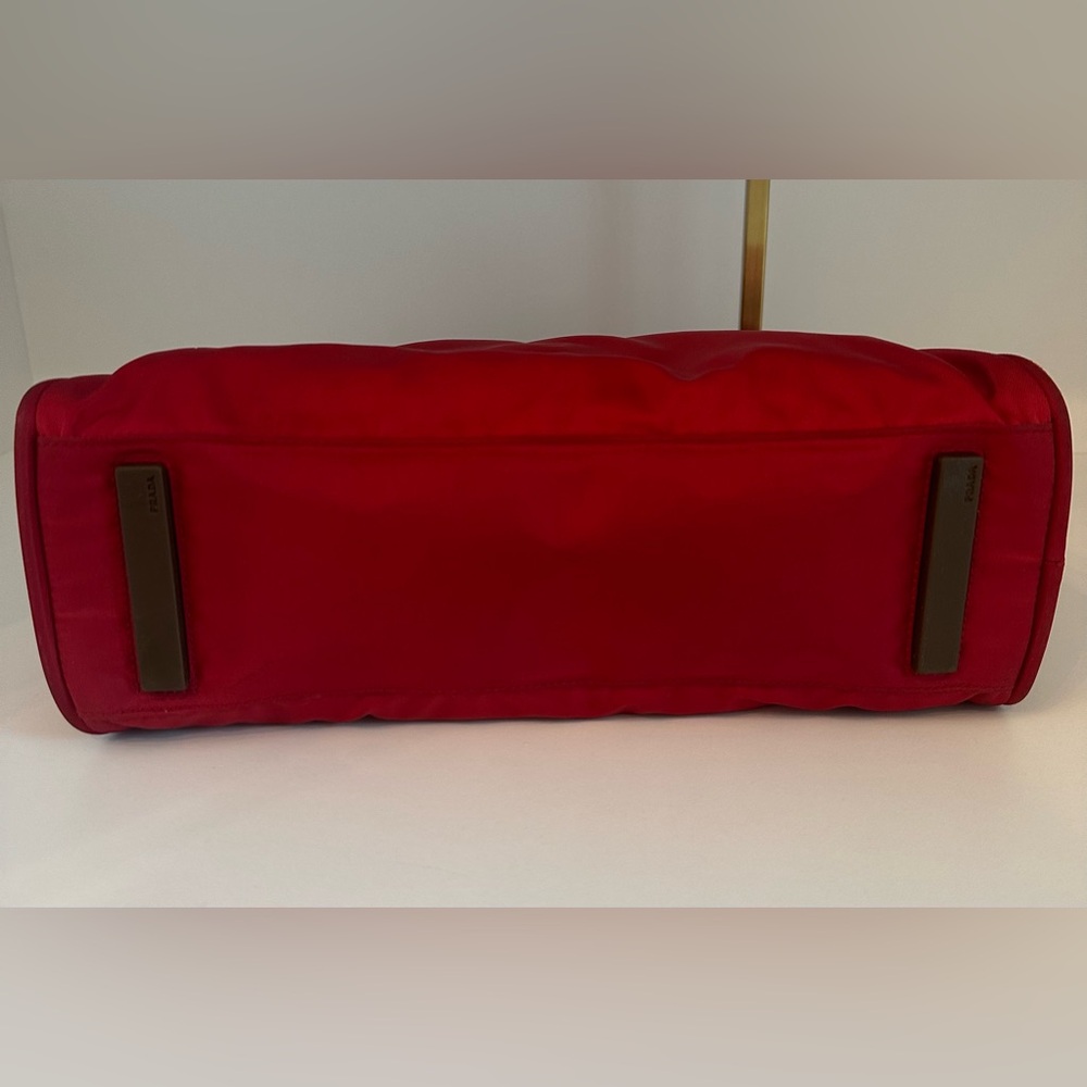 Prada Red Nylon Tote Bag Tessuto Sport - Picture 12 of 14